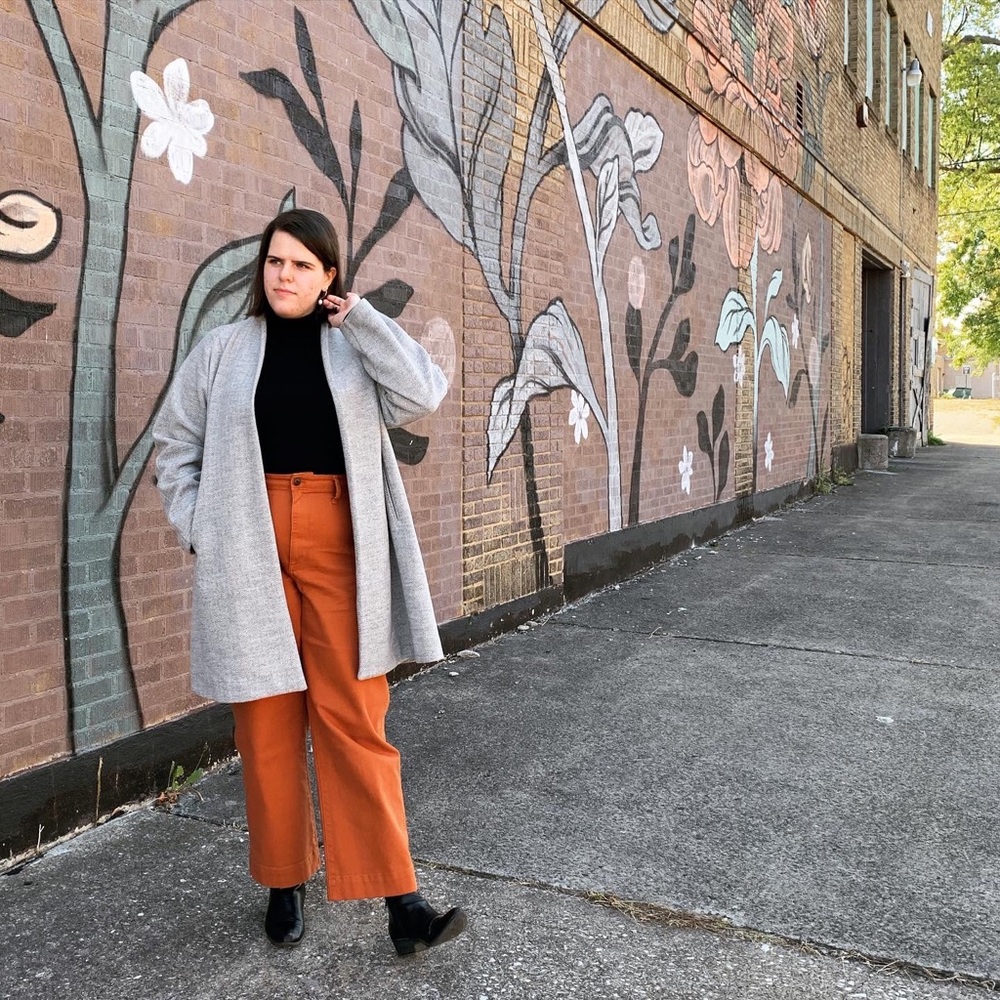 Madewell herringbone swing coat